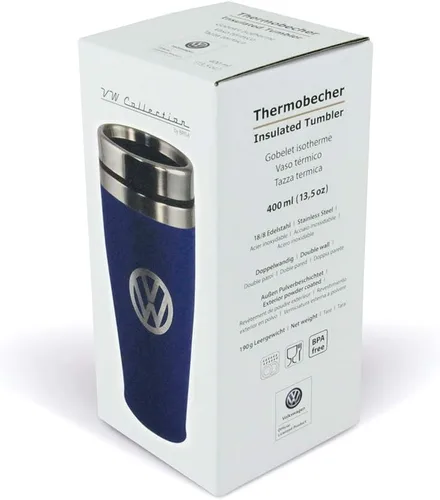 Vista 9 de BRISA VW Collection - Double-Wall Stainless Steel Insulated Tumbler Azul