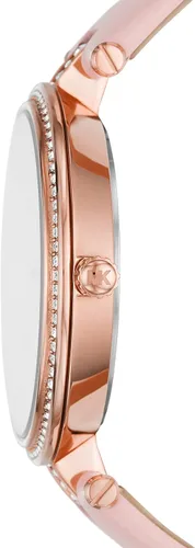 Vista 3 de Michael Kors Reloj Anabeth MK7171 de aleación de oro rosa de tres manos para mujer Rosado Movimiento de cuarzo
