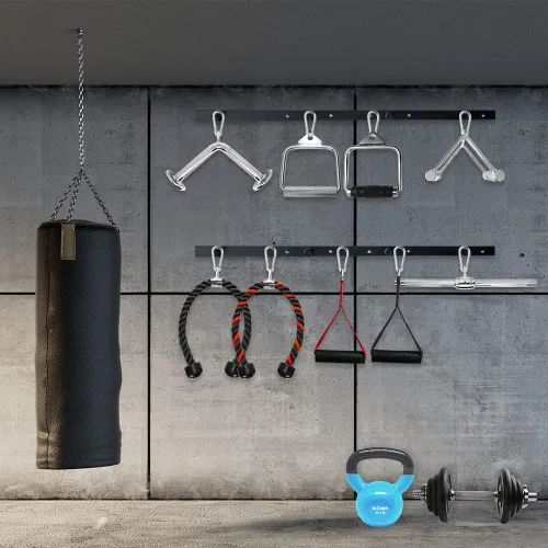 Vista 8 de A2ZCARE LAT Pull Down Cable Machine Attachment - Cable Machine Accessories for Home Gym with Multi Option