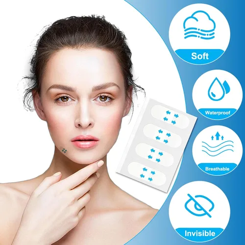 Vista 5 de 240 cintas para levantamiento facial, cinta invisible para levantamiento de ojos, cinta facial para levantar y apretar instantáneamente la piel