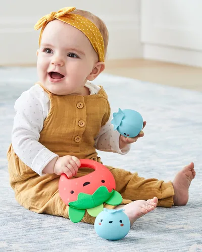 Vista 6 de Skip Hop Gimnasio para bebés, Farmstand Grow & Play, Green & Baby Juego de juguetes musicales, Farmstand, Berry Cute Band