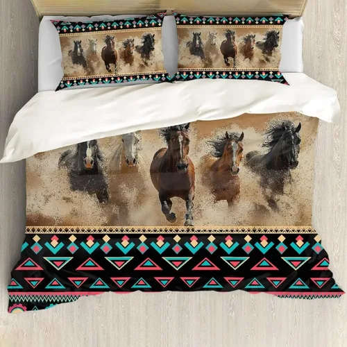 Vista 27 de ZFRXIGN Southwester - Juego de ropa de cama para mujeres y hombres, funda de edredón de estilo indio nativo americano, tamaño individual, 1 funda