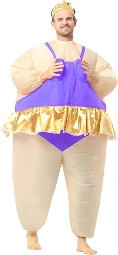 Vista 10 de Disfraz inflable de bailarina gorda para fiesta de Halloween