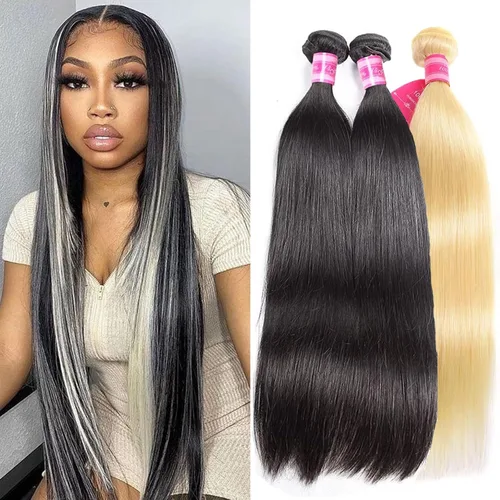 Vista 19 de Paquetes Bob Liso 3 Paquetes de Cabello Humano Corto 10, 10 y 10 Pulgadas, 100% Cabello Crudo Sin Procesar, Tejido Rápido, Color Negro Natural