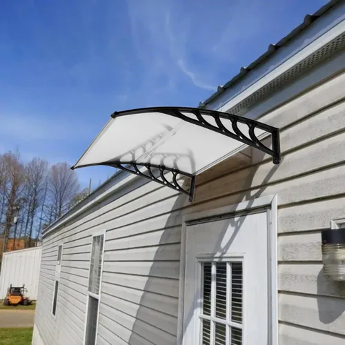 Vista 16 de Toldo exterior para ventana, toldos para puertas de entrada, toldo para puerta de entrada, toldo para patio al aire libre, toldo para puerta