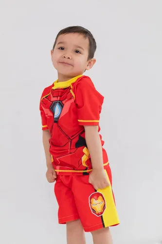 Vista 2 de Marvel Avengers Hulk Spider-Man - Conjunto de traje de baño para niños y niños grandes