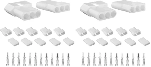 Vista 13 de JRready ST6415 Conectores estándar de pin y zócalo de 0.93 mm 2 circuitos (6 juegos combinados), 14-20 AWG, compatible con conector macho y hembra