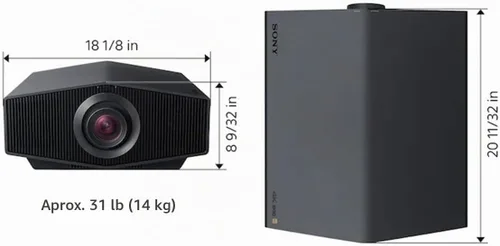 Vista 8 de Sony VPL-XW5000ES Proyector láser de cine en casa 4K HDR con panel SXRD 4K nativo, color negro