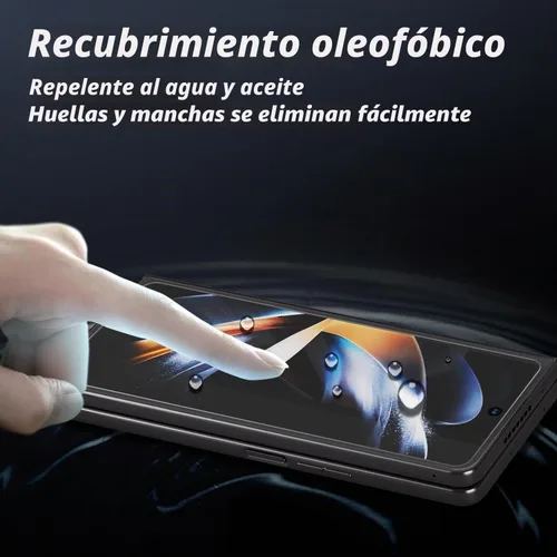 Vista 3 de DOME GLASS Whitestone - Protector de pantalla para Samsung Galaxy Z Fold 5 2023, protector de pantalla de vidrio templado completo con tecnología
