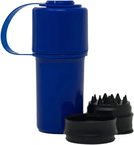 Vista 15 de Hemper Keeper - Molinillo de hierbas 3 en 1 con contenedor de almacenamiento doble - A prueba de olores, hermético y resistente al agua - Molinillo