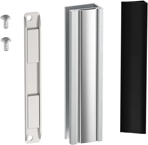 Vista 9 de Imán de Puerta de Ducha de Vidrio Shuisen, Pestillo Magnético para Puerta de Ducha con Cierre de Metal Compatible con Puertas de Vidrio de Grosor