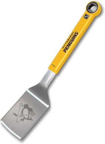Vista 6 de YouTheFan NHL - Espátula para barbacoa de acero inoxidable con abrebotellas