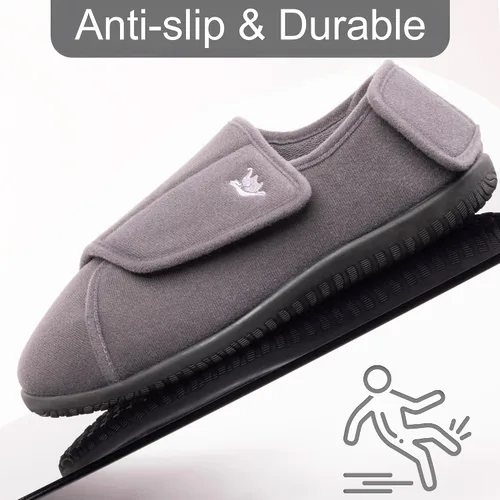 Vista 5 de EuropeanSoftest - Pantuflas clásicas con forro de rizo francés para mujer, con espuma viscoelástica 80-D, transpirables, lavables, para interiores