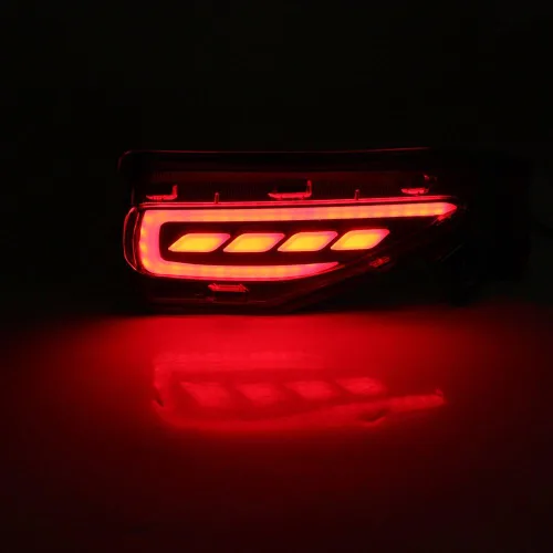 Vista 6 de Par Parachoques Trasero Reflector Freno Luz Trasera Lámpara para 2015-2017 para Toyota Fortuner