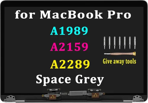 Vista 10 de Reemplazo para MacBook Pro Retina A1706 A1708 Pantalla LCD Reemplazo a finales de 2016 mediados de 2017 EMC 3071 3163 MPDL2/A MPXV2LL/A (Plata)