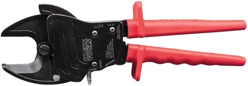 Vista 12 de Klein Tools 63607 Cortadores de cables, herramienta de corte de cable de alambre de trinquete corta cobre, aluminio y ACSR