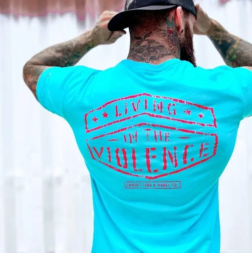 Vista 4 de Living in The Violence - Camiseta de manga corta para hombre