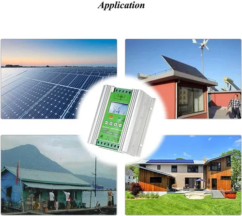 Vista 8 de Controlador de carga híbrido solar eólico de 1000 W, controlador de carga solar de turbina de viento MPPT fuera de la red, controlador híbrido