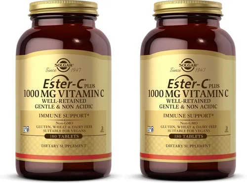 Vista 8 de Solgar Ester-C Plus vitamina C (complejo de ascorbato Ester-C) tabletas de 1000 mg , 033984010512, 60, 1, 1