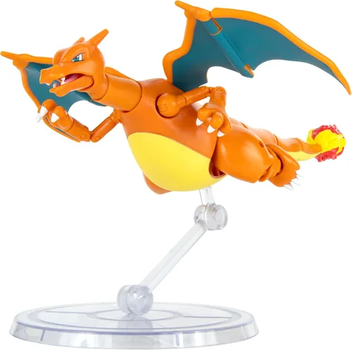 Vista 5 de Pokemon Charizard, figura súper articulada de 6 pulgadas, colecciona tus figuras favoritas de Pokémon - Juguetes para niños y fanáticos de Pokémon