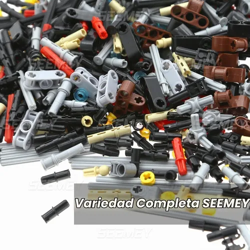 Vista 5 de SEEMEY Ladrillos de conectores de eje 884pcs compatibles con piezas