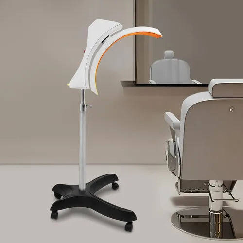 Vista 4 de Professional Standing Hair Dryer Vertical Hair Color Processor, 850W U-Shaped Heating with Digital Timer & Adjustable Height, Commercial Salon Hair