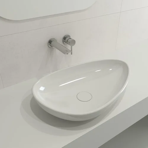 Vista 11 de BOCCHI Etna Vessel Arcilla refractaria 23.25 pulgadas con tapa de drenaje a juego en negro