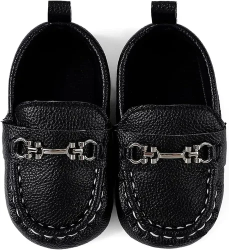Vista 4 de Oxfords sólidos para niños recién nacidos