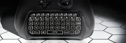 Vista 5 de Nyko Type Pad - Chat Pad Message Keyboard with Glow in the Dark Keys and 3.5mm Jack for Xbox One Wireless Controller