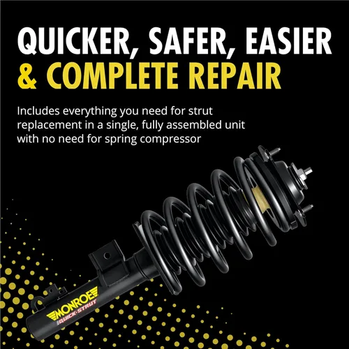 Vista 3 de Monroe Quick-Strut 173095 Conjunto de puntal de suspensión y resorte helicoidal para Toyota Sienna
