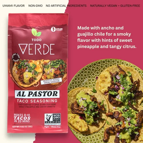 Vista 2 de Todo Verde Paquetes de condimentos, sabores premium, curados por chef, dulces, ahumados y picantes, sin ingredientes artificiales, veganos y sin