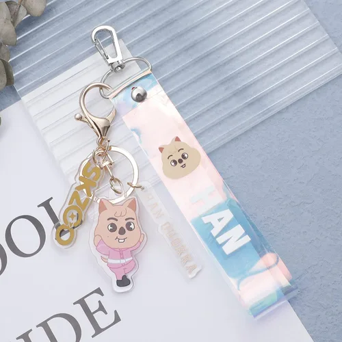 Vista 3 de G-Ahora 2pcs Stray Keychain Keyring Stray Gift Set