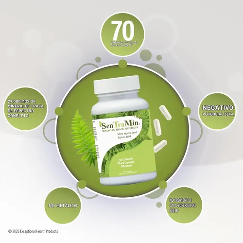 Vista 3 de SenTraMin Complejo mineral a base de plantas, 90 cápsulas vegetales