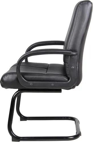 Vista 4 de Boss Office Products Coressoft B7909 - Silla de invitados con respaldo medio, color negro, 250