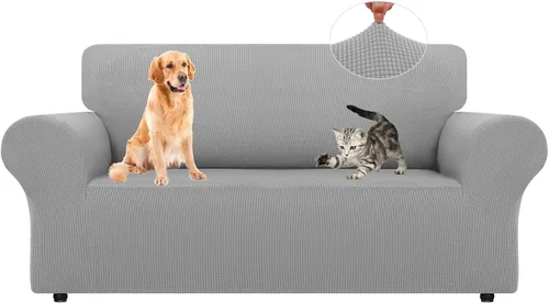 Vista 63 de LURKA Fundas elásticas para silla y sofá de 1 pieza, Fundas para sofá con protector elástico en la parte inferior para niños y perros
