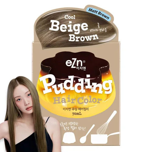 Vista 20 de eZn Tinte para el cabello con pudín (beige ceniza) - Tinte coreano