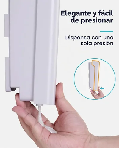 Vista 6 de AIKE Dispensador de champú y acondicionador de ducha de 3 cámaras para baño Blanco