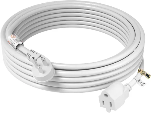 Vista 11 de FIRMERST Cable de extensión de enchufe plano de 10 pies 1875 W 14 AWG negro 15A