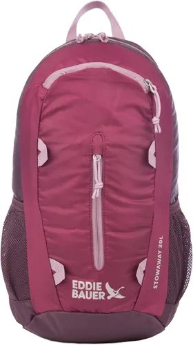 Vista 31 de Eddie Bauer Stowaway Mochila Empacable Viaje Exterior Ligera Plegable Duradera Poliéster Ripstop 30L - Cereza Negra