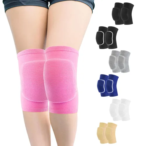 Vista 8 de HISFFOG Rodilleras de voleibol para mujeres, hombres, jóvenes, niñas, niños, rodilleras para voleibol, baloncesto, fútbol, baile, yoga, tenis