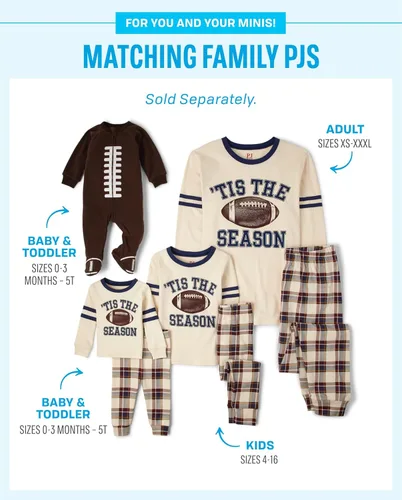 Vista 2 de The Children's Place Family Matching Holiday Pajamas Sets, Snug Fit 100% Cotton, Adult, Big Kid, Toddler, Baby