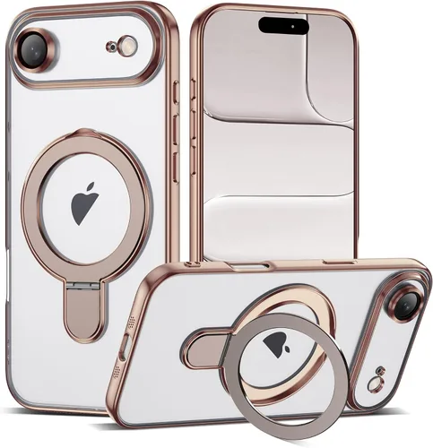 Vista 36 de Funda compatible con iPhone 12 con soporte de anillo magnético invisible [compatible con Mag-Safe] [Protector completo de lente de cámara] Funda