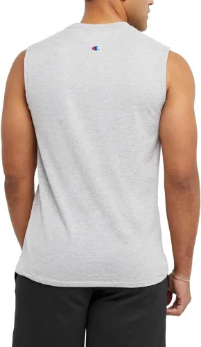 Vista 2 de Champion Camiseta muscular para hombre, sin mangas, camiseta muscular, camiseta clásica para hombres (regular o grande y alto)