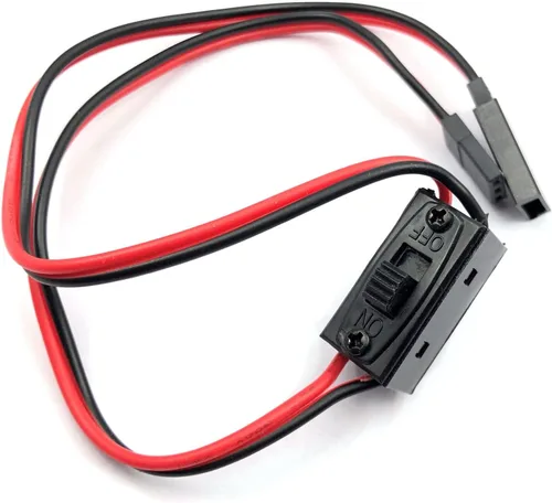 Vista 3 de FainWan Paquete de 2 conectores JST con interruptor de encendido y apagado compatible con H-S-P RC 1/10 1/8 Car Crawler Buggy Multicopter Airplane