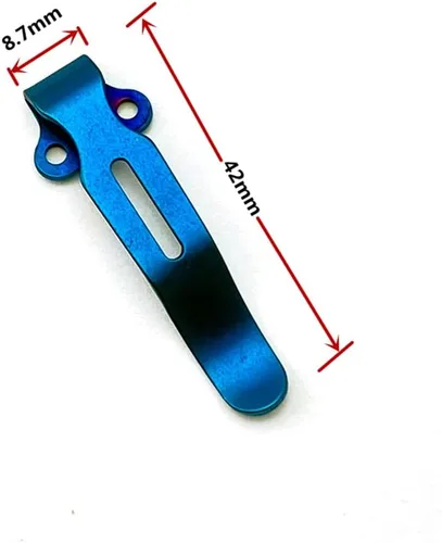 Vista 2 de 2 clips de bolsillo profundos de acero inoxidable para cuchillo 535 Benchmade azul