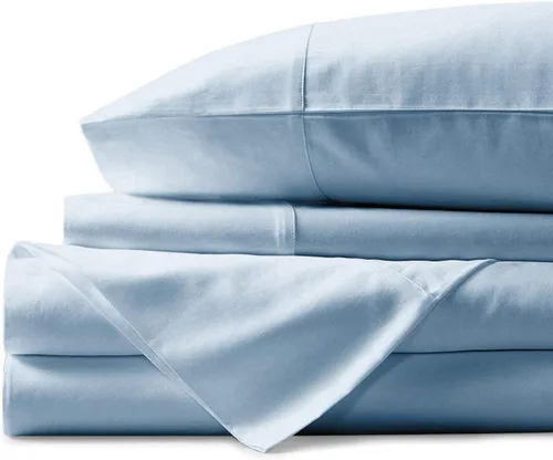 Vista 8 de Trend Bedding Mart TBM - Juego de 4 sábanas con fundas de almohada, 100% algodón egipcio, 1000 hilos, calidad de hotel para colchones de hasta 18
