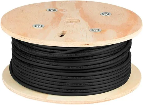 Vista 5 de Monoprice Cable de red Cat8 a granel - 2 GHz, blindado S/FTP, sólido, 40G, 22 AWG, 250 pies, negro - Serie Entegrade