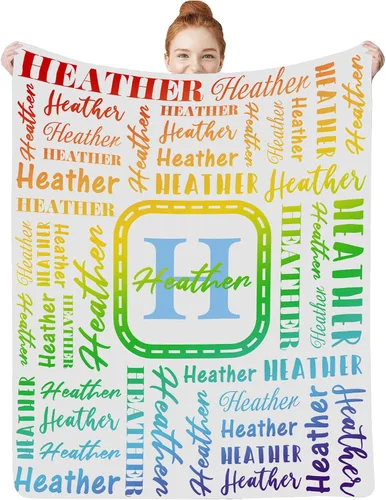 Vista 36 de Manta personalizada con nombre para niños, niñas, niños, niñas, manta personalizada con nombre para adultos, hombres y mujeres, mantas de bebé