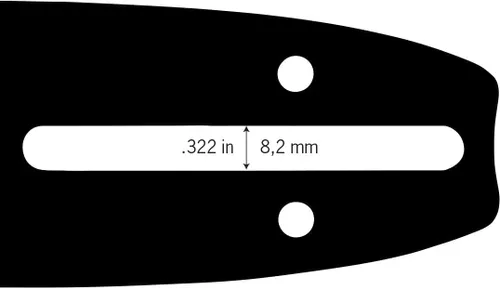 Vista 2 de Oregon 180SDET041 0.050" calibre 3/8" Low Pro Pitch 18" Barra de protección doble