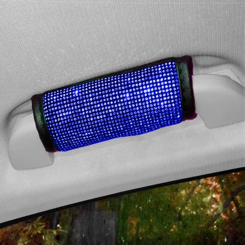 Vista 15 de Paquete de 2 fundas brillantes para manija de puerta de seguridad para automóviles, con cristales brillantes, almohadillas protectoras para manija
